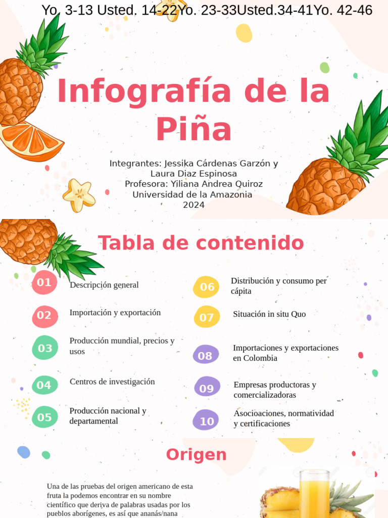 Infografía sobre la Piña para Niños | PDF | Piña | Nutrición