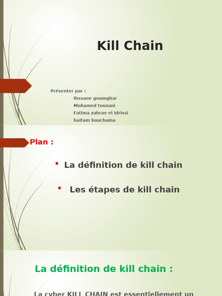 Comprendre la Cyber Kill Chain | PDF | Vulnérabilité (Informatique ...