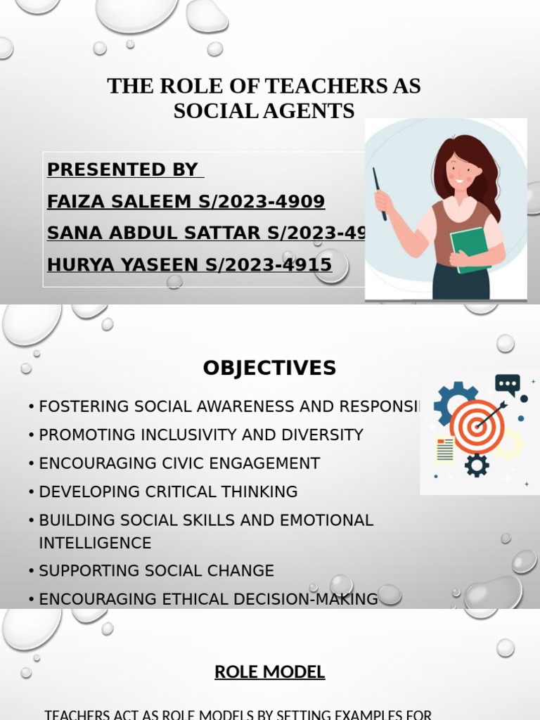 The Role of Teachers As Social Agent | PDF | Teachers | Social Justice