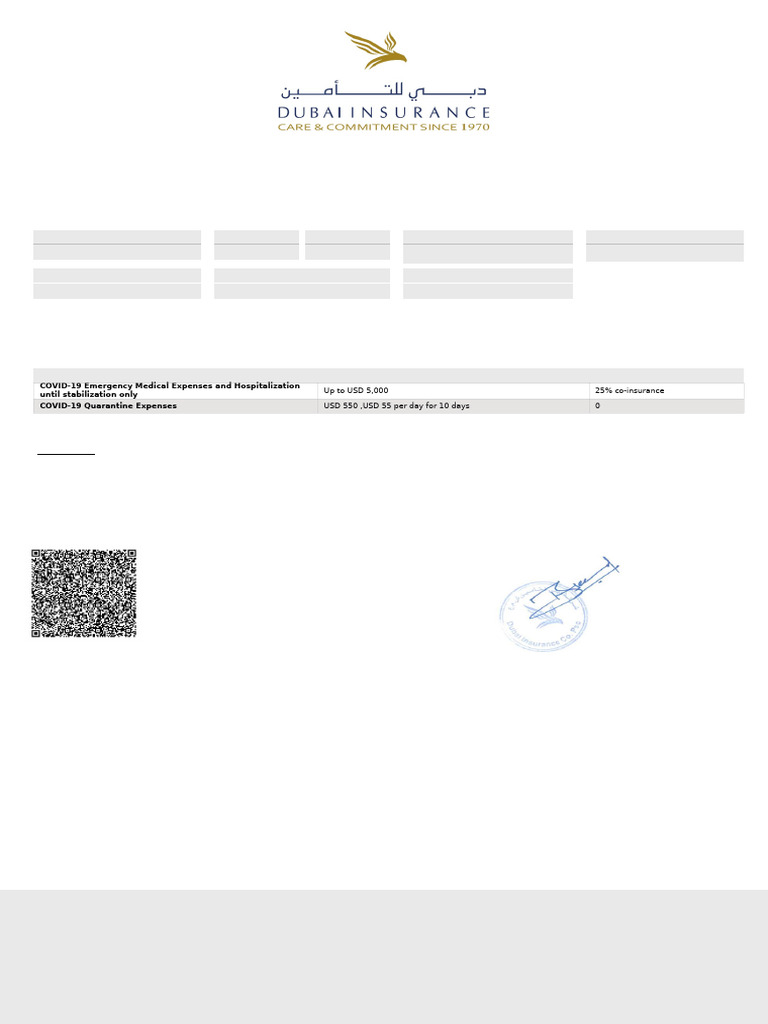 ESTHER NDANU Travel Insurance 2 | PDF | United Arab Emirates | Insurance
