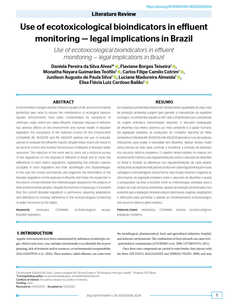 Ecotoxological Bioindicators | PDF | Environmental Science | Natural ...