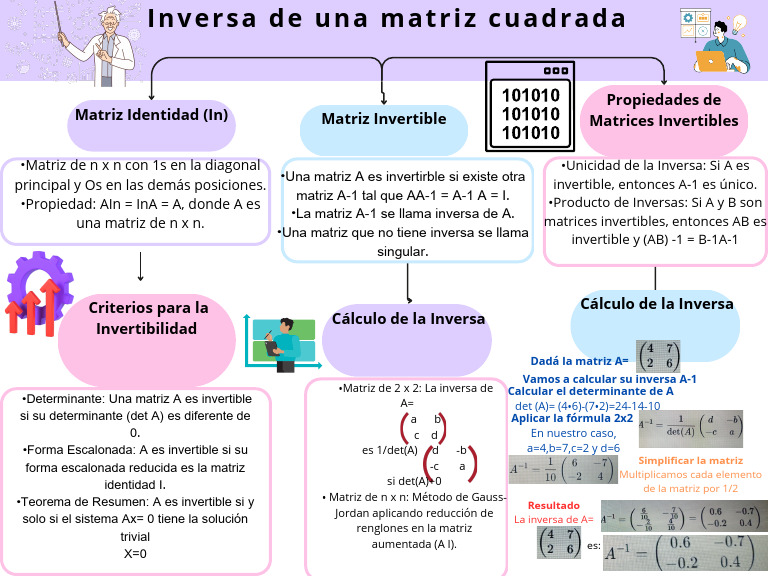 Inversas de Matrices: Cálculo y Propiedades | PDF | Matriz (Matemáticas ...
