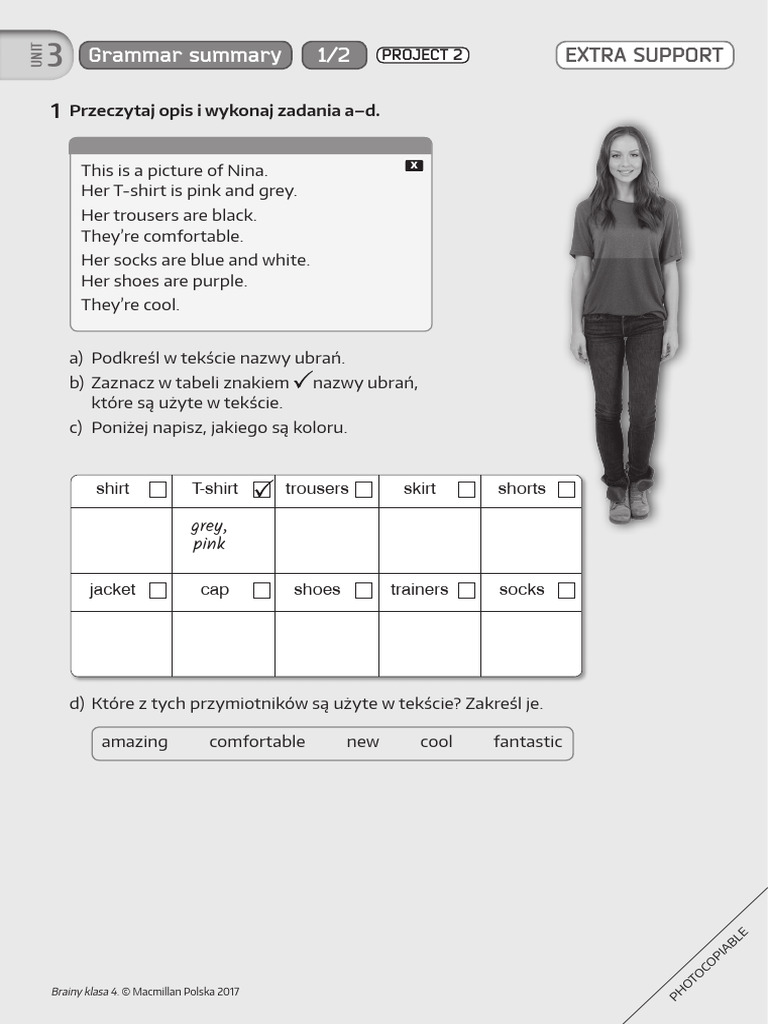 Brainy KL - 4 - Extra - Support - Unit - 3 - Grammar - Summary | PDF