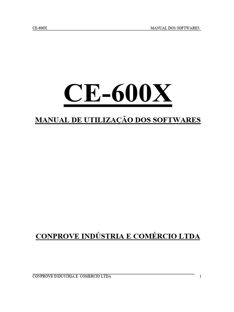 Manual CE 600x | PDF | Programas | Calibração