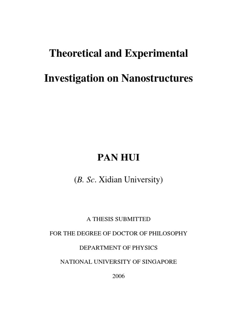 Phd thesis carbon nanotubes