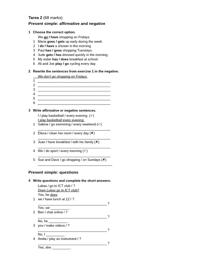 Tarea 2 ESA 2 1st Term 2024 | PDF | Grammar | Linguistics