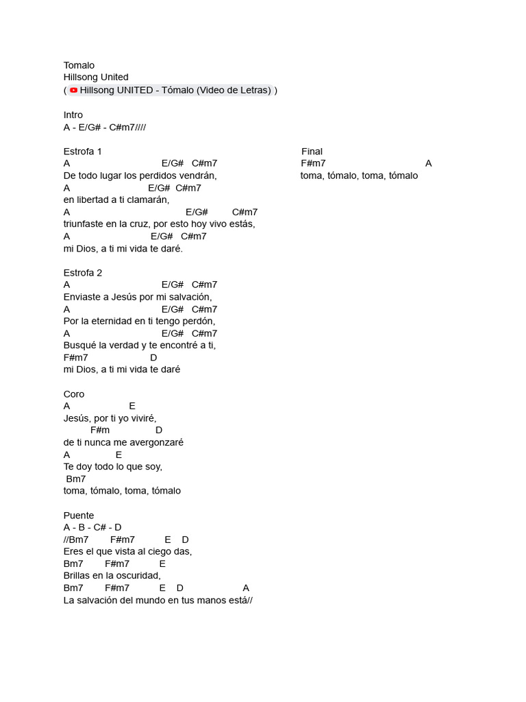 Letras y Acordes de 