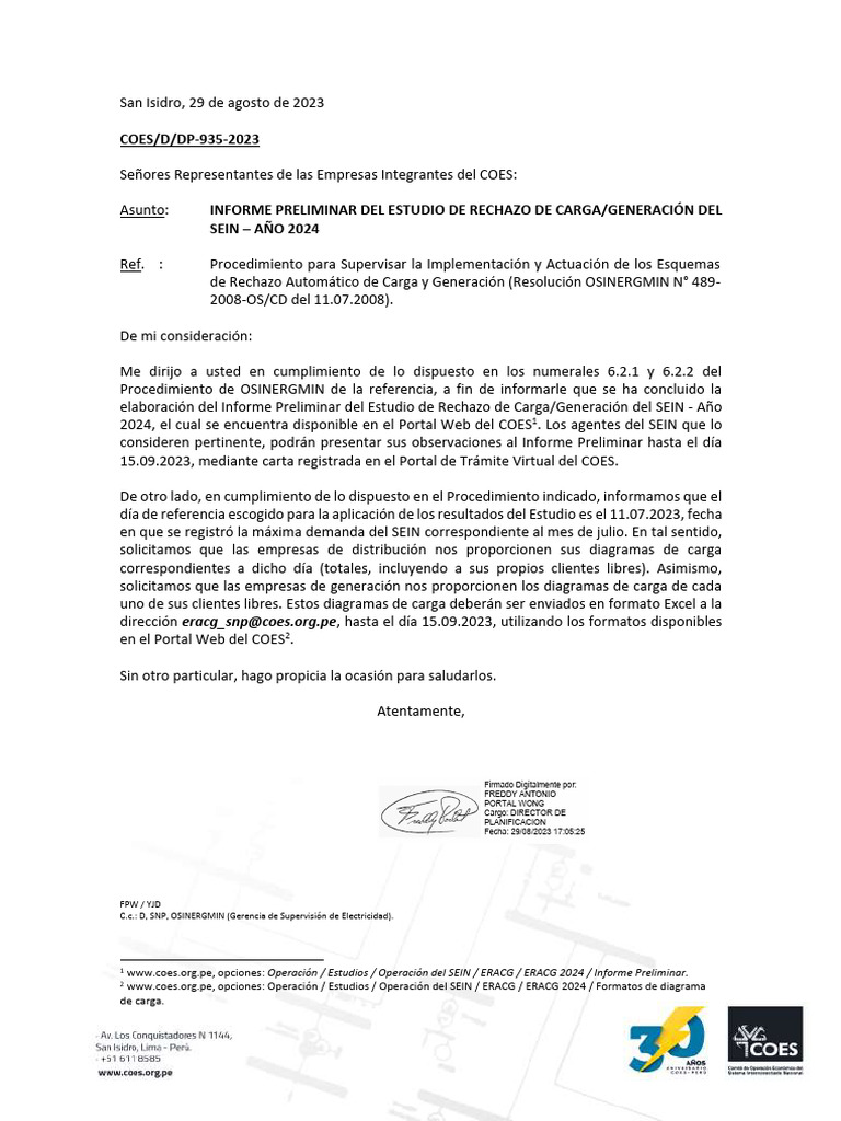 Coes - D-DP-935-2023 | PDF
