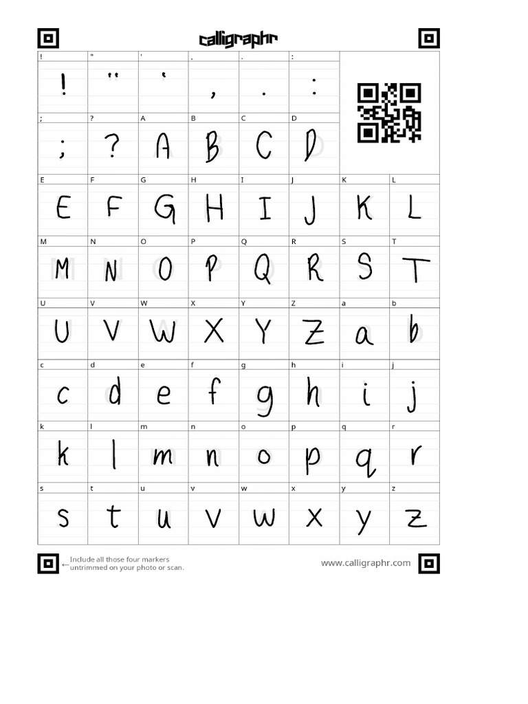 Messy Writing Font | PDF