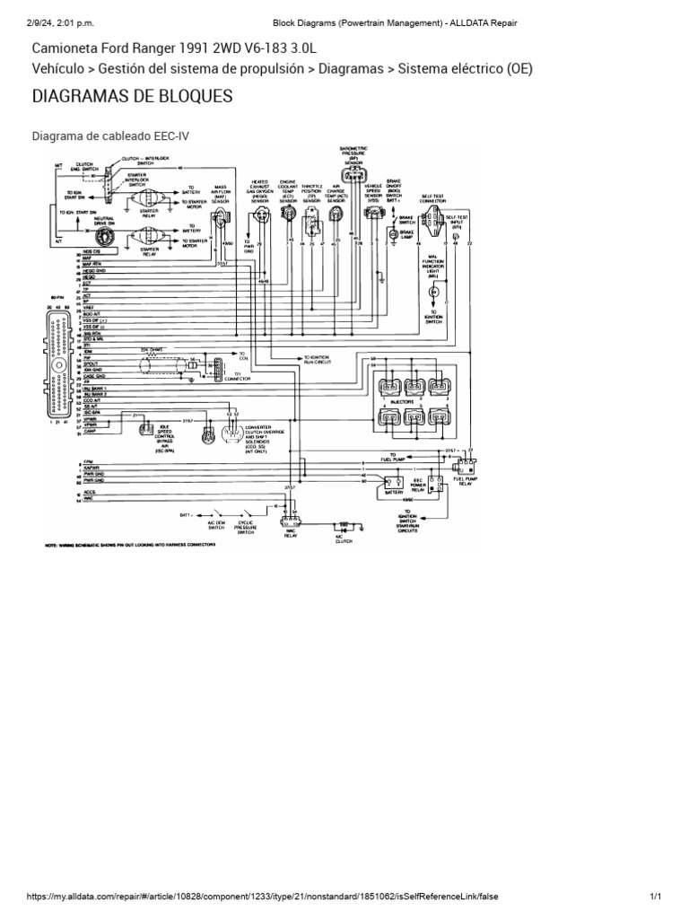 1991 Ford Ranger 3.0L PCM 1 2 | PDF