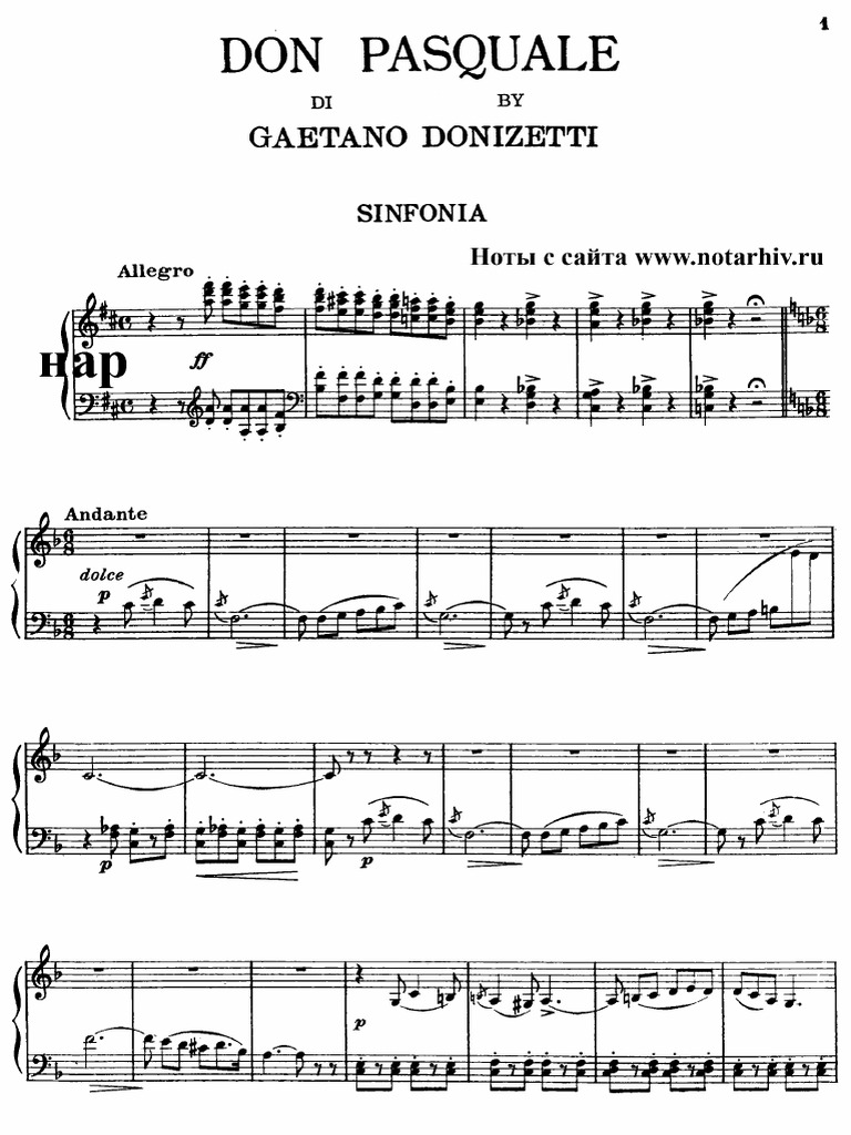 Don Pasquale - Donizetti | PDF