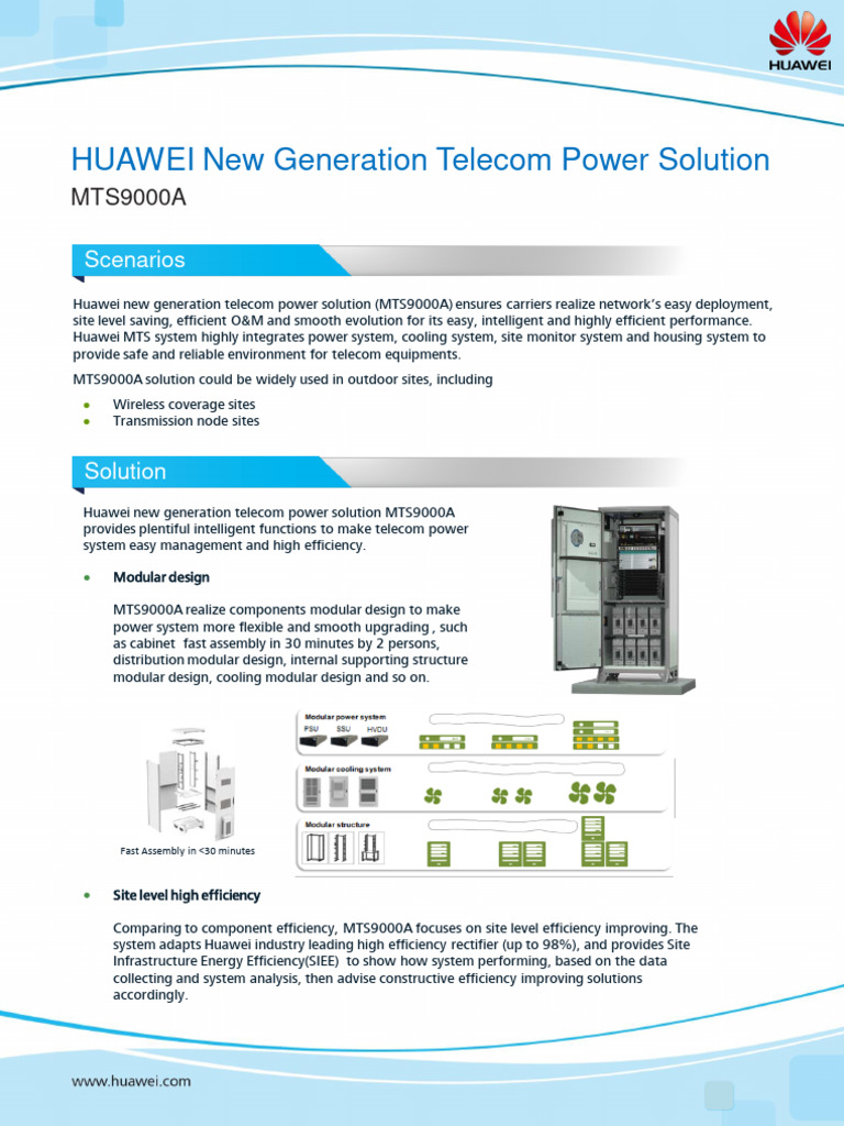 Datasheet of Huawei New Generation Telec | PDF | Rectifier | Air ...