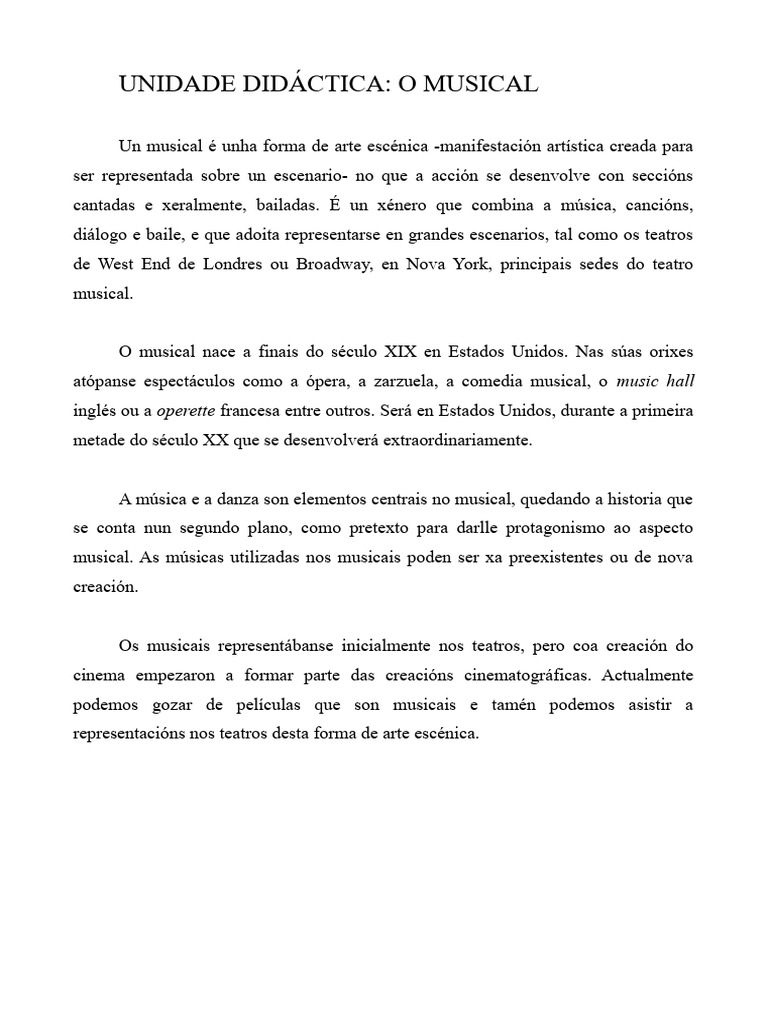 O Musical | PDF