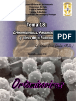 TEMA 18 Orthomixovirus Paramixovirus y Virus de La Rubeola