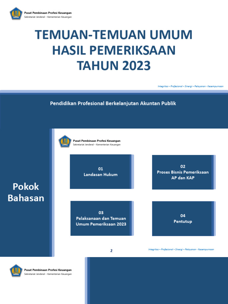 2024 PPL Iapi Temuan Pemeriksaan PPPK 2023 | PDF