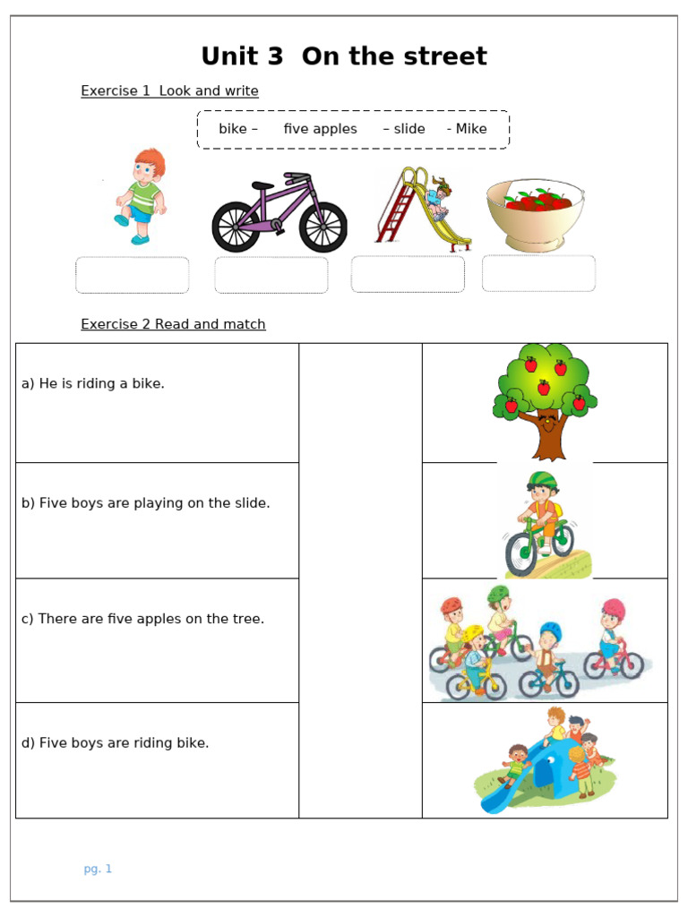 Bài tập lớp 2 MACMILLAN Unit 3 | PDF