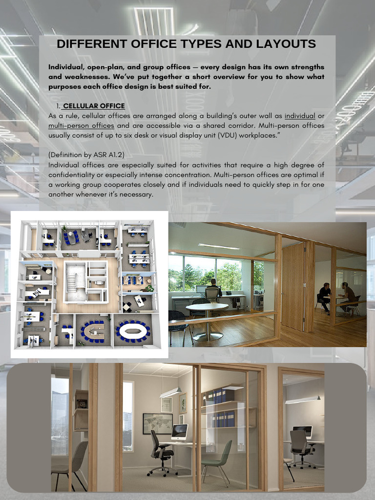 Office Types and Layout Overview | PDF