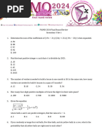 PHIMO Math Olympiad Sample Questions | PDF | Odds | Mathematics