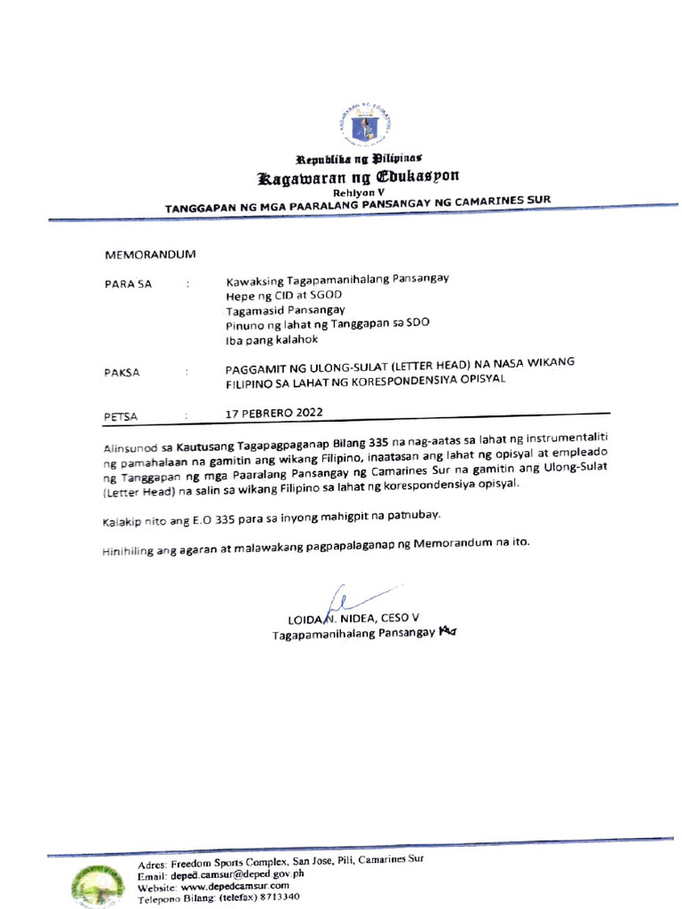 Paggamit NG Ulong-Sulat | PDF