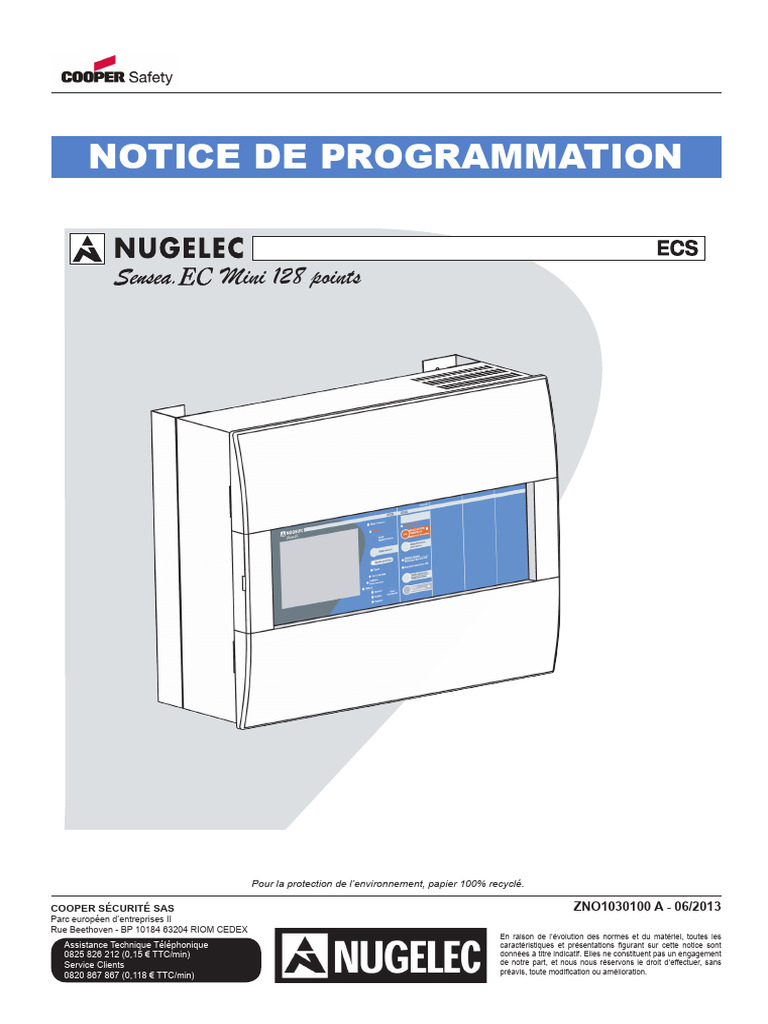 Notice de Programmation ECS SENSEA-EC | PDF | Électronique | Électricité