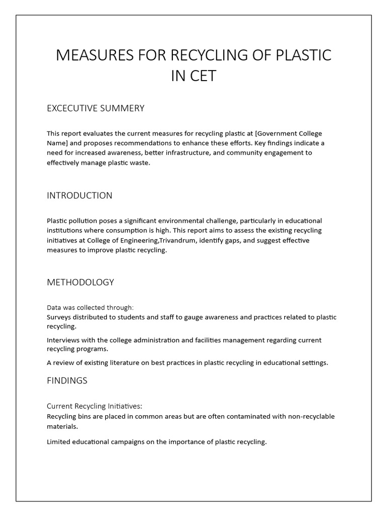 measures-for-recycling-of-plastic-in-cet-pdf-recycling-waste