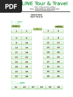 Denah Kursi Big Bus 40-50 Seat | PDF