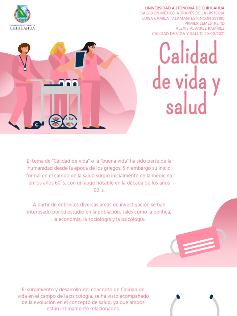 Calidad de Vida y Salud en México | PDF | Calidad de vida | Sicología