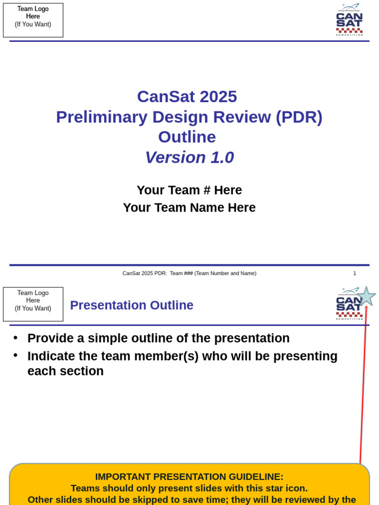 CanSat 2025 PDR Presentation Guide | PDF | Software | Simulation