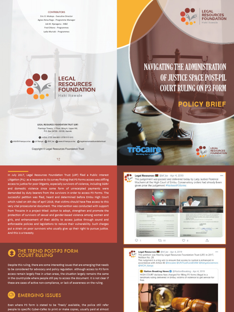 Policy Brief P3 Form Print Copy1 | PDF | Crimes | Crime & Violence