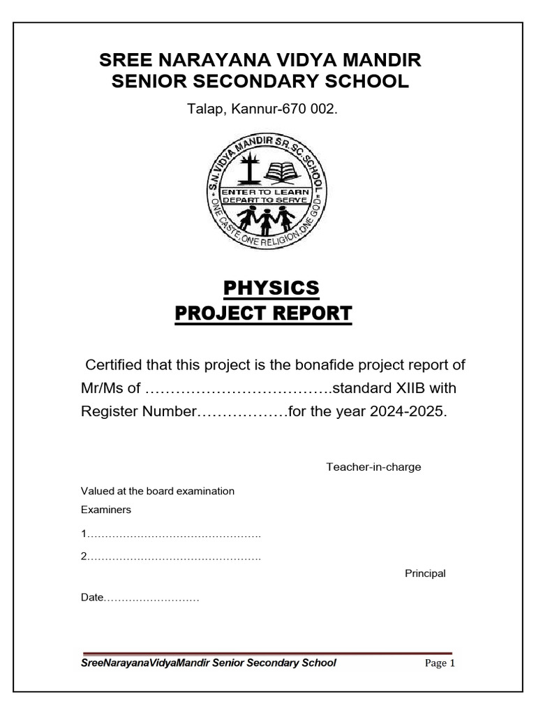 Phy Project Report-1 | PDF | Optics | Refractive Index