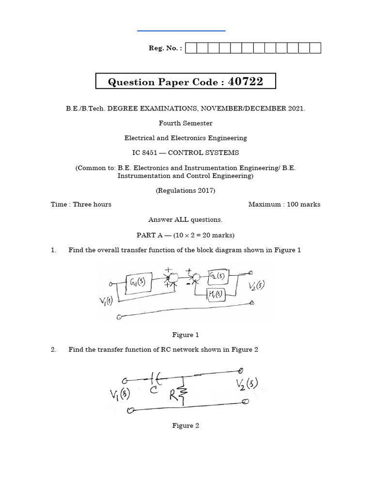 Ee3503 Control Systems 1 Pdf Computer Engineering Electronics