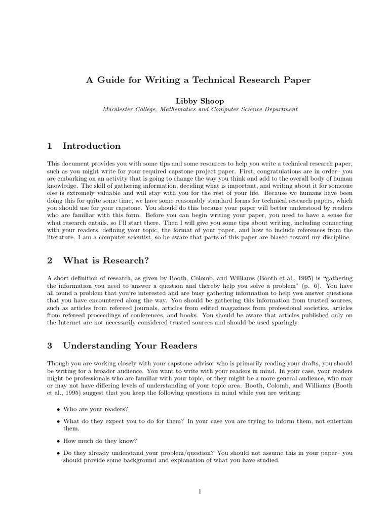 A Guide To Write A Research Paper Pdf Citation Databases