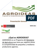 AGROIDEAS: Programa de Compensaciones para la Competitividad Agropecuaria