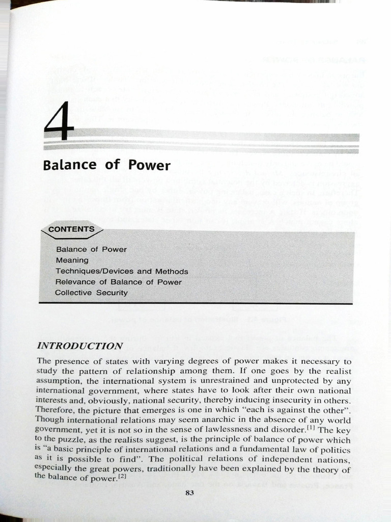 Understanding Balance of Power | PDF | Cold War | Disarmament