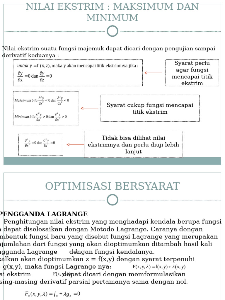 Nilai Ekstrim | PDF