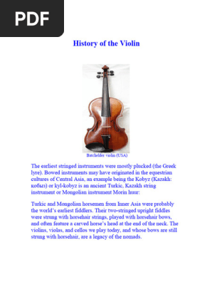 history-of-the-violin