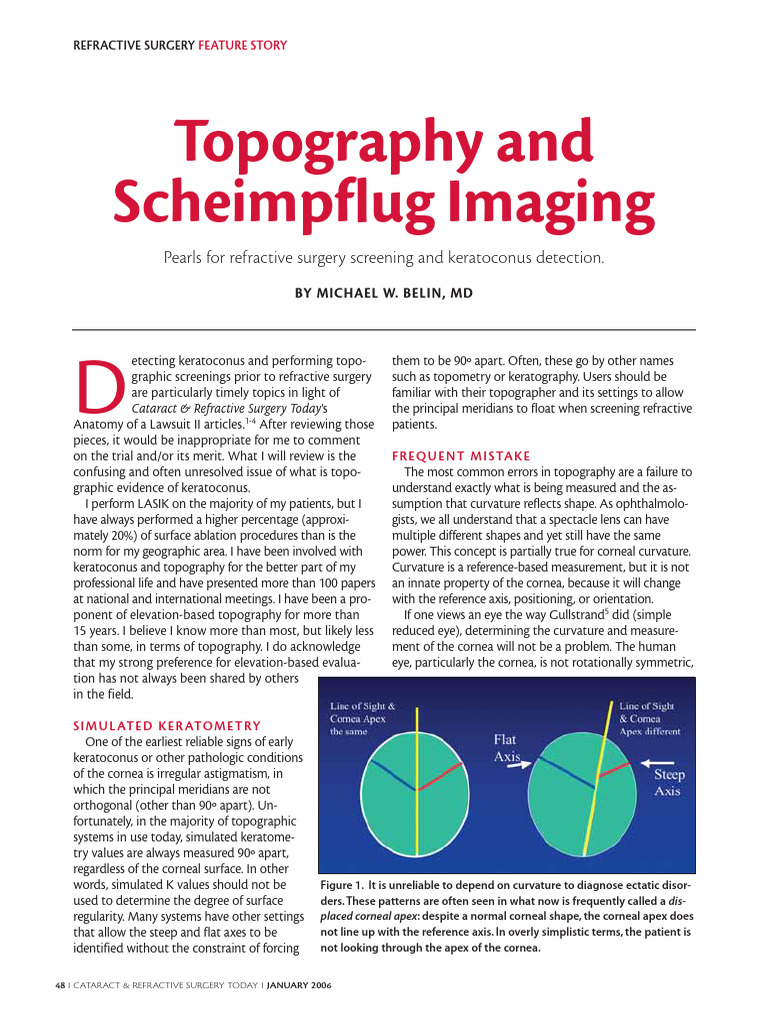 Scheimpflug Imaging for Keratoconus Detection | PDF | Cornea | Human Eye