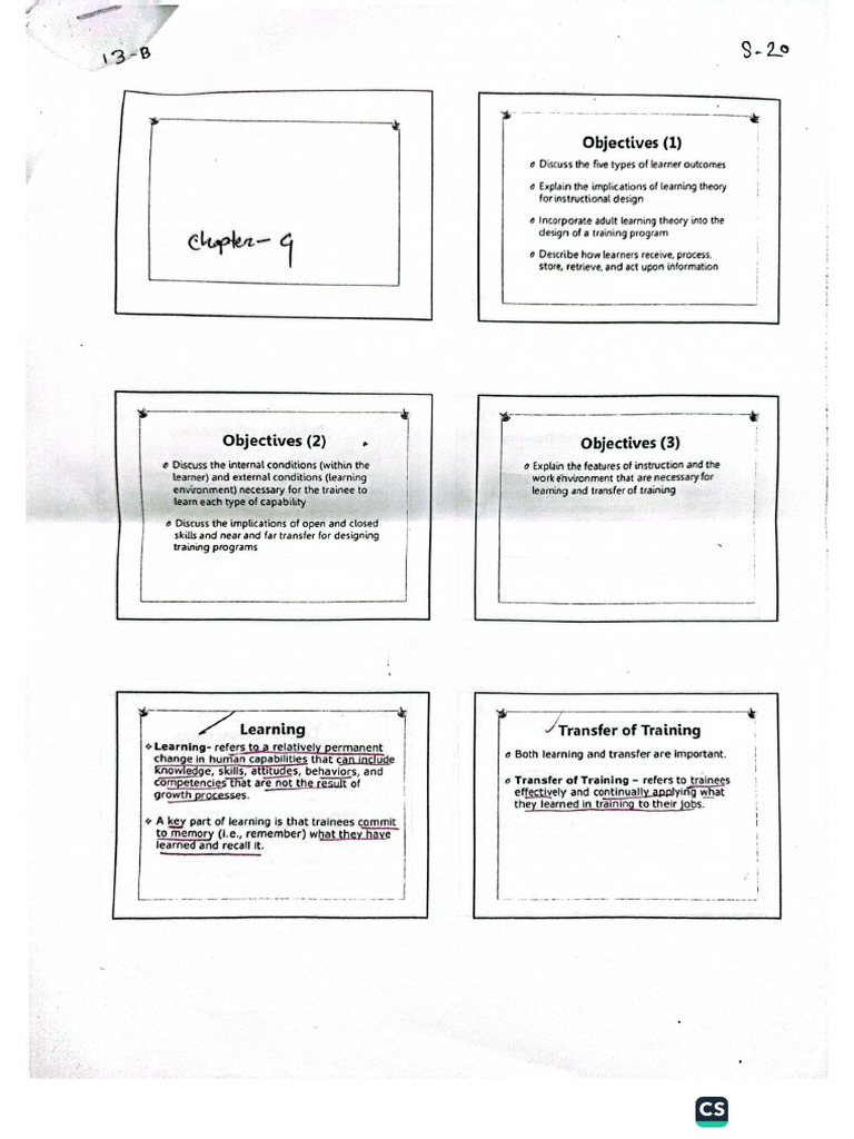 Learning and Transfer of Training | PDF