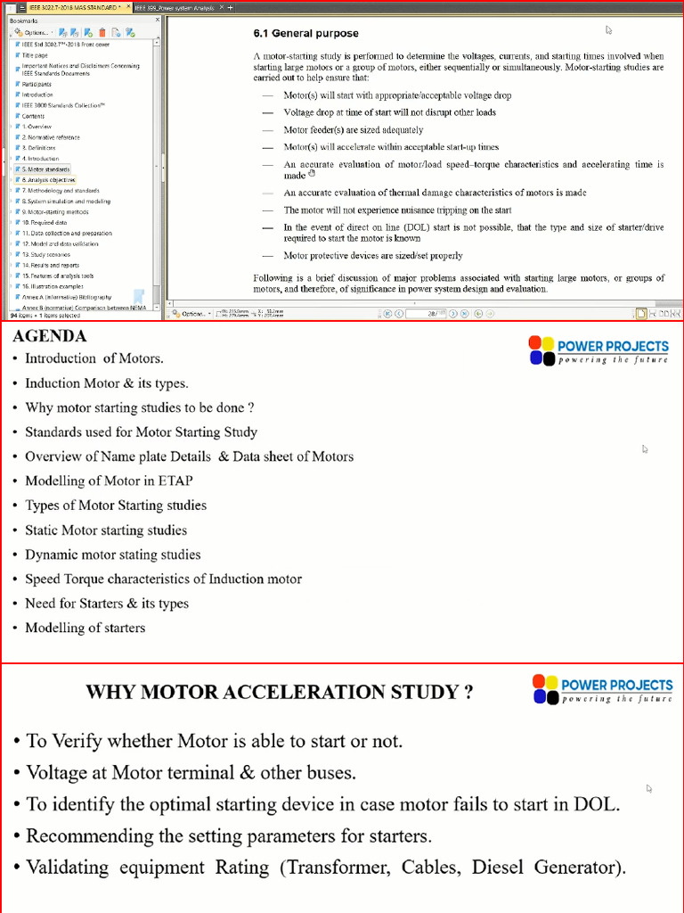 Motor Starting Study Tool Guide | PDF