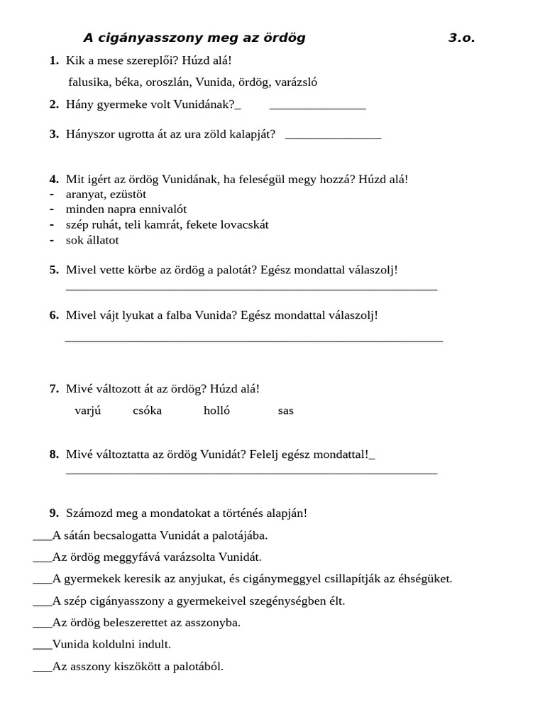 A Cigányasszony Meg Az Ördög 3 | PDF