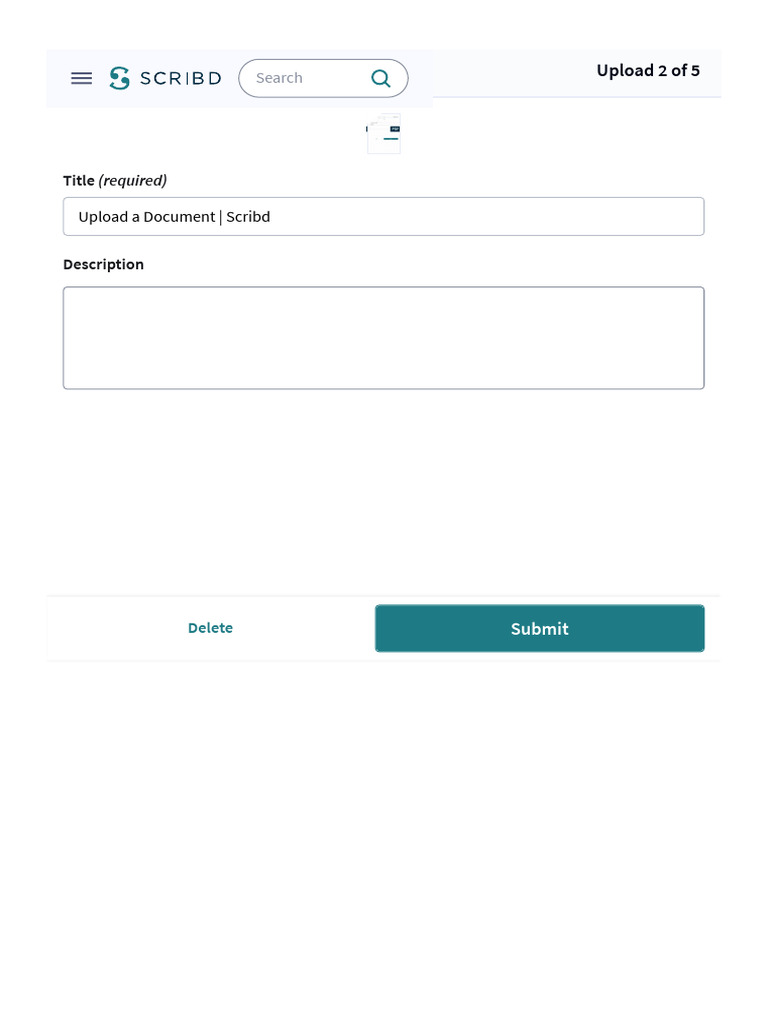 Upload A Document - Scribd | PDF | Social Science
