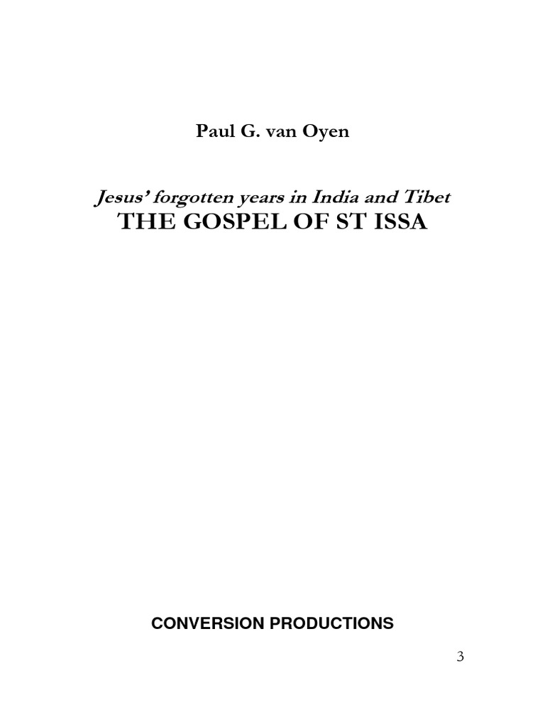 Jesus' Journey: The Gospel of St Issa | PDF | Jesus | Jewish History