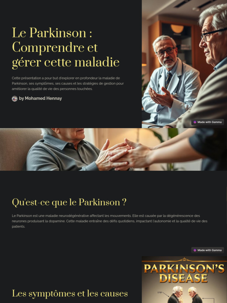 Comprendre la maladie de Parkinson | PDF | Maladie de Parkinson ...