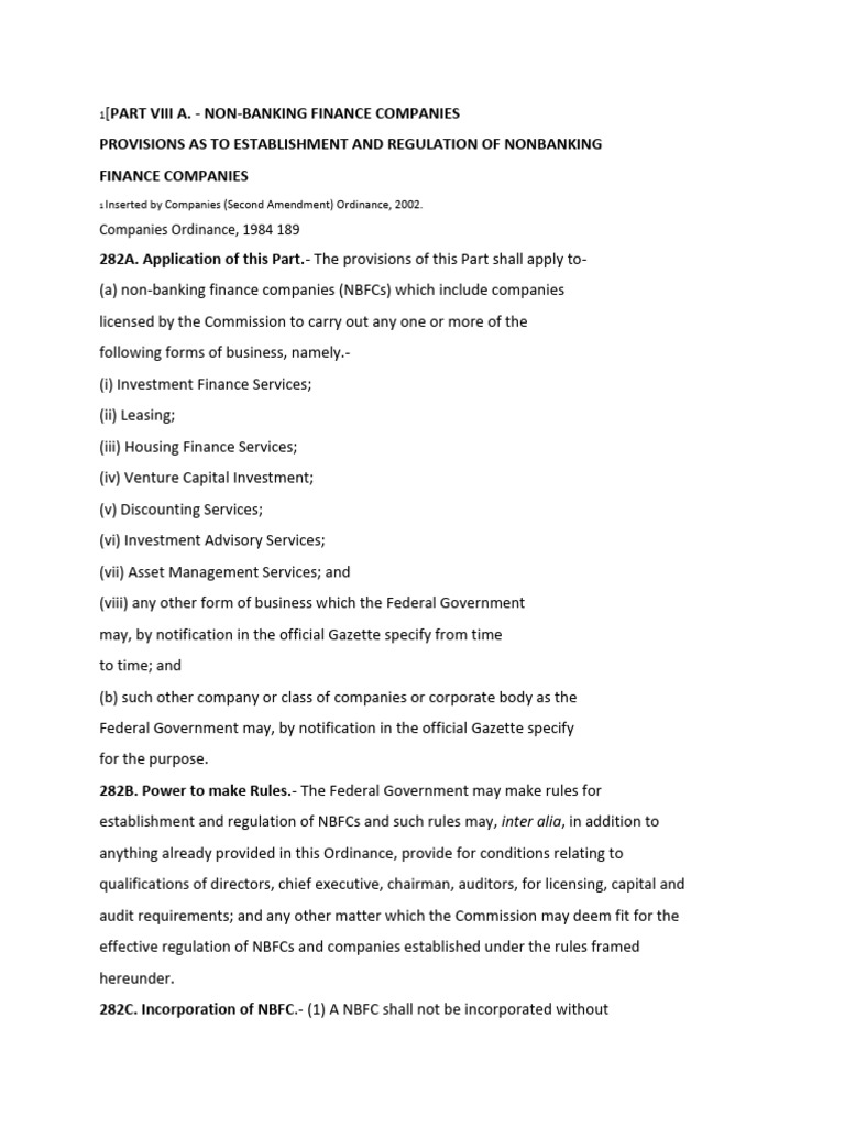 B-5.1 NBFC (Companies Act) 1984 SEC 282 To 282M | PDF | Board Of ...