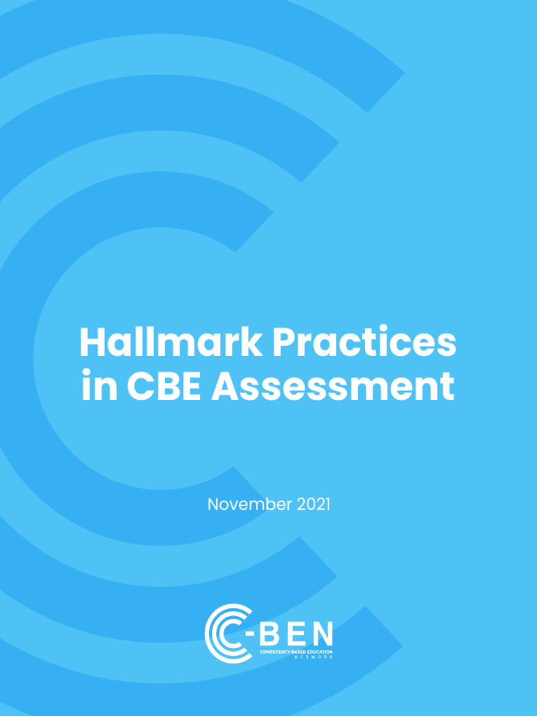 CBE 2021 Hallmark Practices WEB | PDF | Educational Assessment | Learning