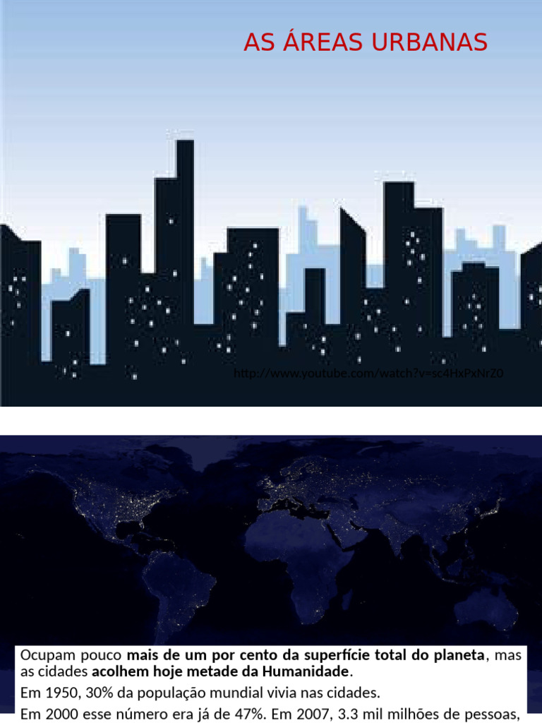 As Áreas Urbanas | PDF | Cidade | Urbanização