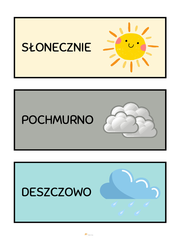 JAKA JEST DZIS POGODA KARTONIKI PDF