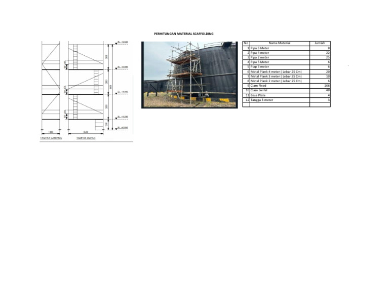 Scaffolding Plan Ticknes Wash Tank | PDF