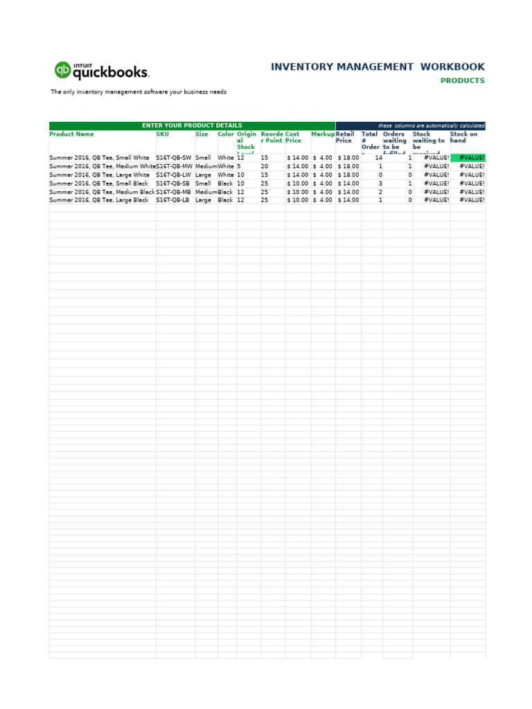 Inventory Management Excel Template | PDF | Business | Supply Chain ...