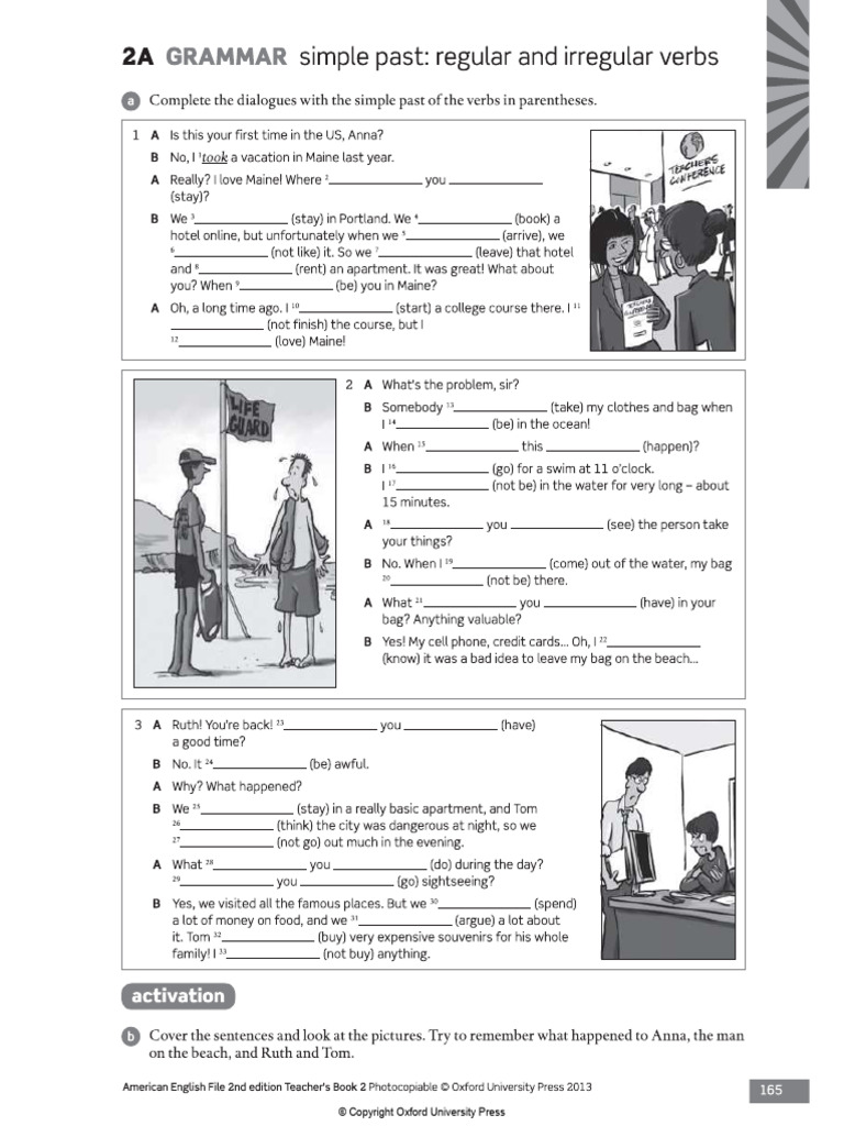 Grammar Simple Past Regular and Irregular Verbs | PDF